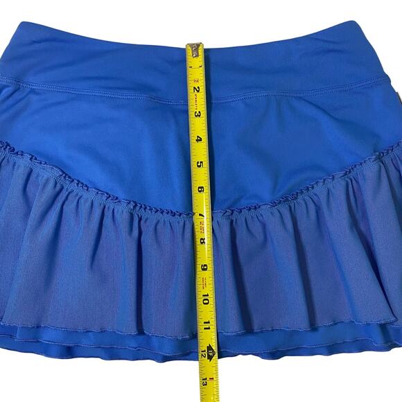 Nike Dri-FIT Blue Ruffle Tennis Skirt Women’s Medium - Picture 6 of 7